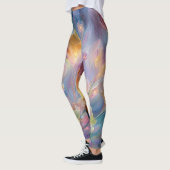 Abstracte dromerige bloementuin leggings (Links)