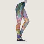 Abstracte dromerige bloementuin leggings (Rechts)