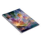 Abstracte dromerige bloementuin notitieboek (Rechterzijde)