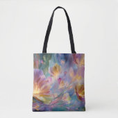 Abstracte dromerige bloementuin tote bag (Voorkant)
