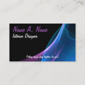 Abstracte dromerige Paarse blauwe veeg Visitekaartje (Voorkant)