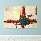 Abstracte droomkunst canvas afdruk (Insitu (Houten vloer))