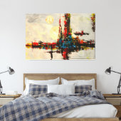 Abstracte droomkunst canvas afdruk (Insitu (Slaapkamer))