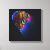 Abstracte droomkunst met magische vliegtuigen canvas afdruk (Voorkant)