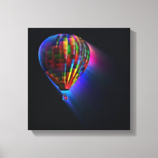 Abstracte droomkunst met magische vliegtuigen canvas afdruk (Voorkant)