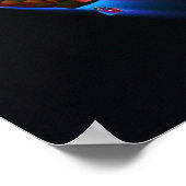 Abstracte droomkunst met magische vliegtuigen poster (Hoek)