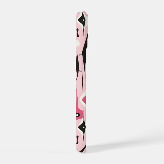 Abstracte druppelsamenstelling iPhone 15 case (Rechterkant)