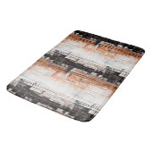 Abstracte druppelverf van koper, zwart en wit badmat (Gekanteld)