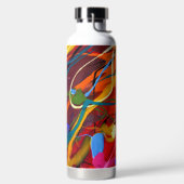 Abstracte druppelverf waterfles (Links)