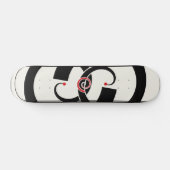 Abstracte dubbele knoop persoonlijk skateboard (Horizontaal)