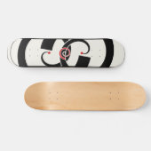 Abstracte dubbele knoop persoonlijk skateboard (Horizontaal)