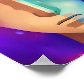 Abstracte dubbelpersoonlijkheid Conceptuele art af Poster (Hoek)