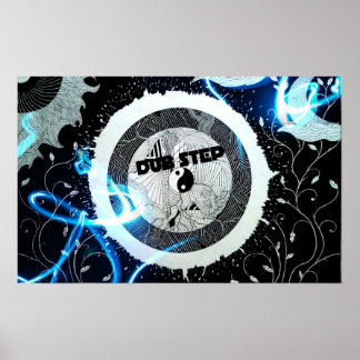 Abstracte Dubstep luidspreker Dub-stap Poster
