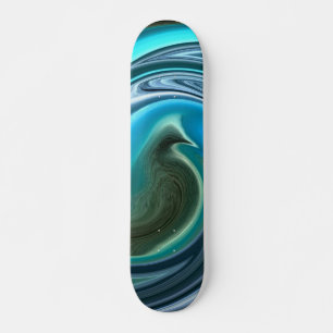 Abstracte duif in Aqua Skateboard