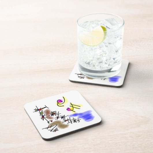 abstracte duikers drankjes onderzetter (Rechterzijde)