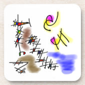 abstracte duikers drankjes onderzetter (Voorkant)