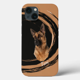 Abstracte Duitse Herdershond Draaikolk Case-Mate i iPhone 13 Hoesje