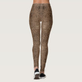 Abstracte, dunne, lichtmooie monsters leggings (Achterkant)