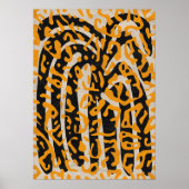 Abstracte duotonevormen uit de midden eeuw poster (Voorkant)