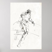 Abstracte Dynamic Figure Sketch - Poster (Voorkant)