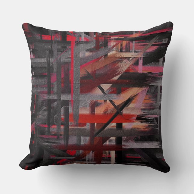 Abstracte dynamische kleuren tekenen #13 kussen (Voorkant)