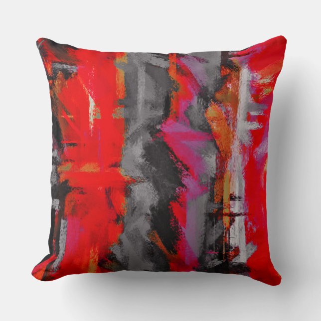 Abstracte dynamische kleuren tekenen #22 kussen (Voorkant)