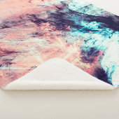 Abstracte dynamische kleurenachtergrond met verlic sherpa deken (3/4)