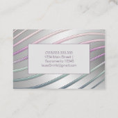 Abstracte dynamische moderne verlooplijnen visitekaartje (Achterkant)