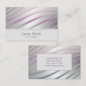 Abstracte dynamische moderne verlooplijnen visitekaartje (Voorkant / Achterkant)
