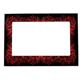 abstracte dynamische rode melkwegstructuur. magnetisch fotolijstje