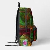 Abstracte dynamische verbindingen bedrukte rugzak (Links)