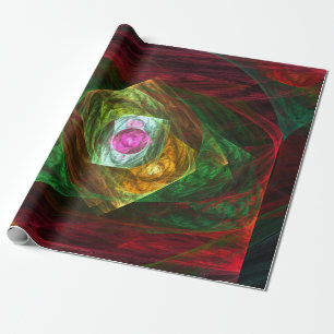 Abstracte dynamische verbindingen cadeaupapier
