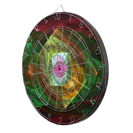 Abstracte dynamische verbindingen dartbord (Voorkant Rechts)