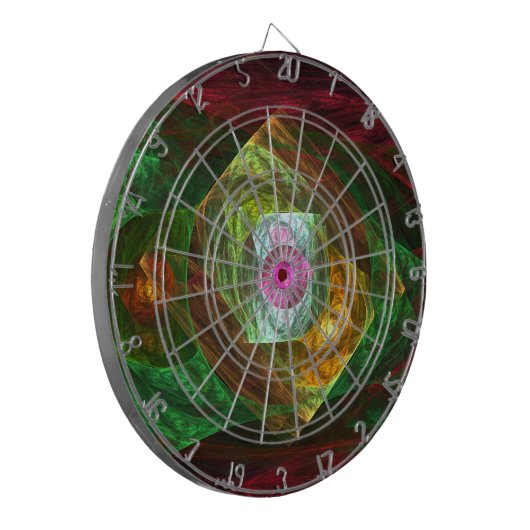 Abstracte dynamische verbindingen dartbord (Voorkant Links)