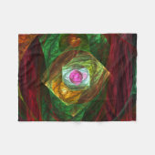 Abstracte dynamische verbindingen fleece deken (Voorkant (Horizontaal))