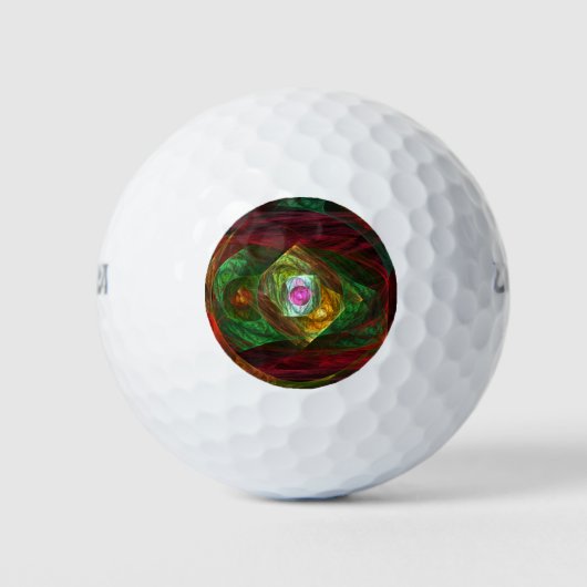 Abstracte dynamische verbindingen golfballen (Voorkant)