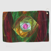 Abstracte dynamische verbindingen golfhanddoek (Horizontaal)