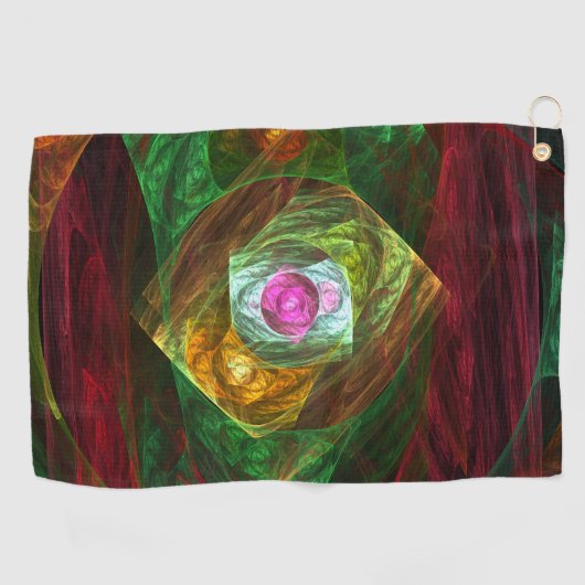 Abstracte dynamische verbindingen golfhanddoek (Horizontaal)