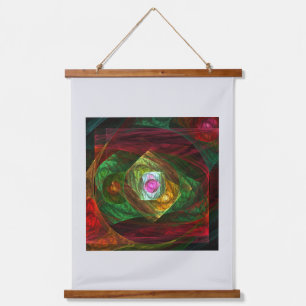Abstracte dynamische verbindingen hangend wandkleed