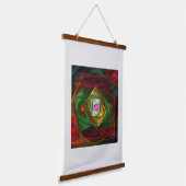 Abstracte dynamische verbindingen hangend wandkleed (Gebogen)