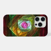 Abstracte dynamische verbindingen iPhone hoesje (Achterkant horizontaal)