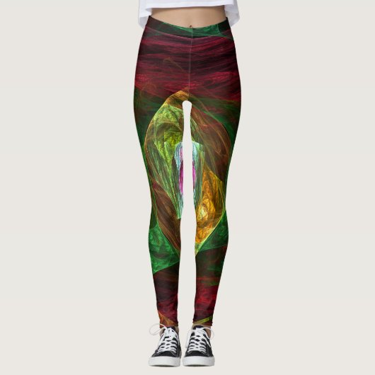 Abstracte dynamische verbindingen leggings (Voorkant)