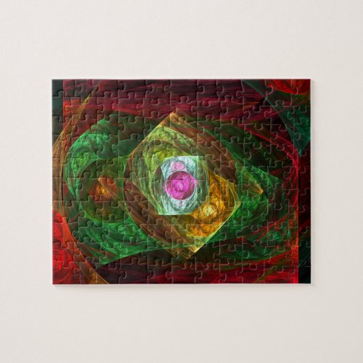 Abstracte dynamische verbindingen legpuzzel (Horizontaal)