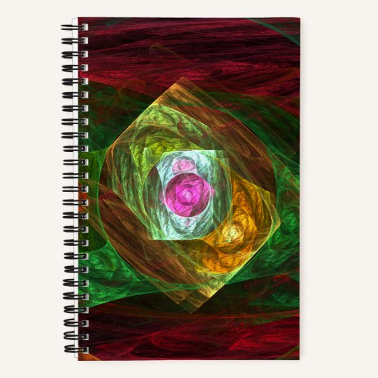 Abstracte dynamische verbindingen notitieboek (Voorkant)