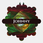 Abstracte dynamische verbindingen ornament kaart (Achterkant)