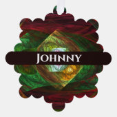 Abstracte dynamische verbindingen ornament kaart (Voorkant)