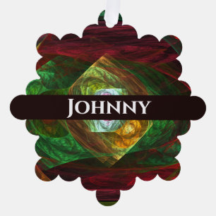 Abstracte dynamische verbindingen ornament kaart