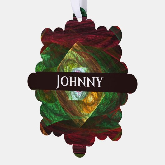 Abstracte dynamische verbindingen ornament kaart (Links)