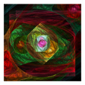 Abstracte dynamische verbindingen poster (Voorkant)