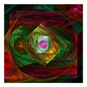 Abstracte dynamische verbindingen poster